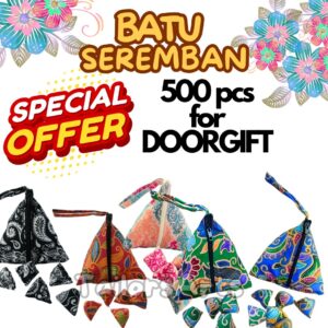 Offer! 500pcs Batu Seremban Batik  [7 pcs Stones] Wedding Doorgift Corporate Gift Event Token