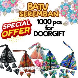 Offer! 1000 pcs Batu Seremban Batik [7 pcs Stones] Wedding Doorgift Corporate Gift Event Token